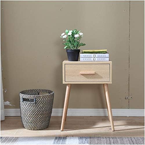 European Style Nightstand 🪵 Minimalist Bedroom Side Table