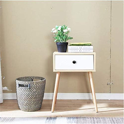 European Style Nightstand 🪵 Minimalist Bedroom Side Table