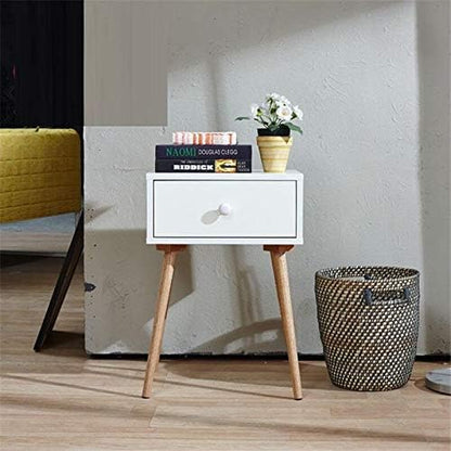 European Style Nightstand 🪵 Minimalist Bedroom Side Table