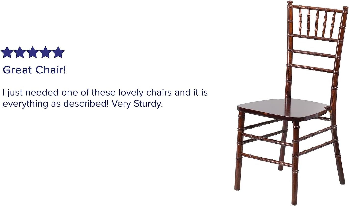Chiavari Style Dining Chair 🍂 Elegant Wood Seating