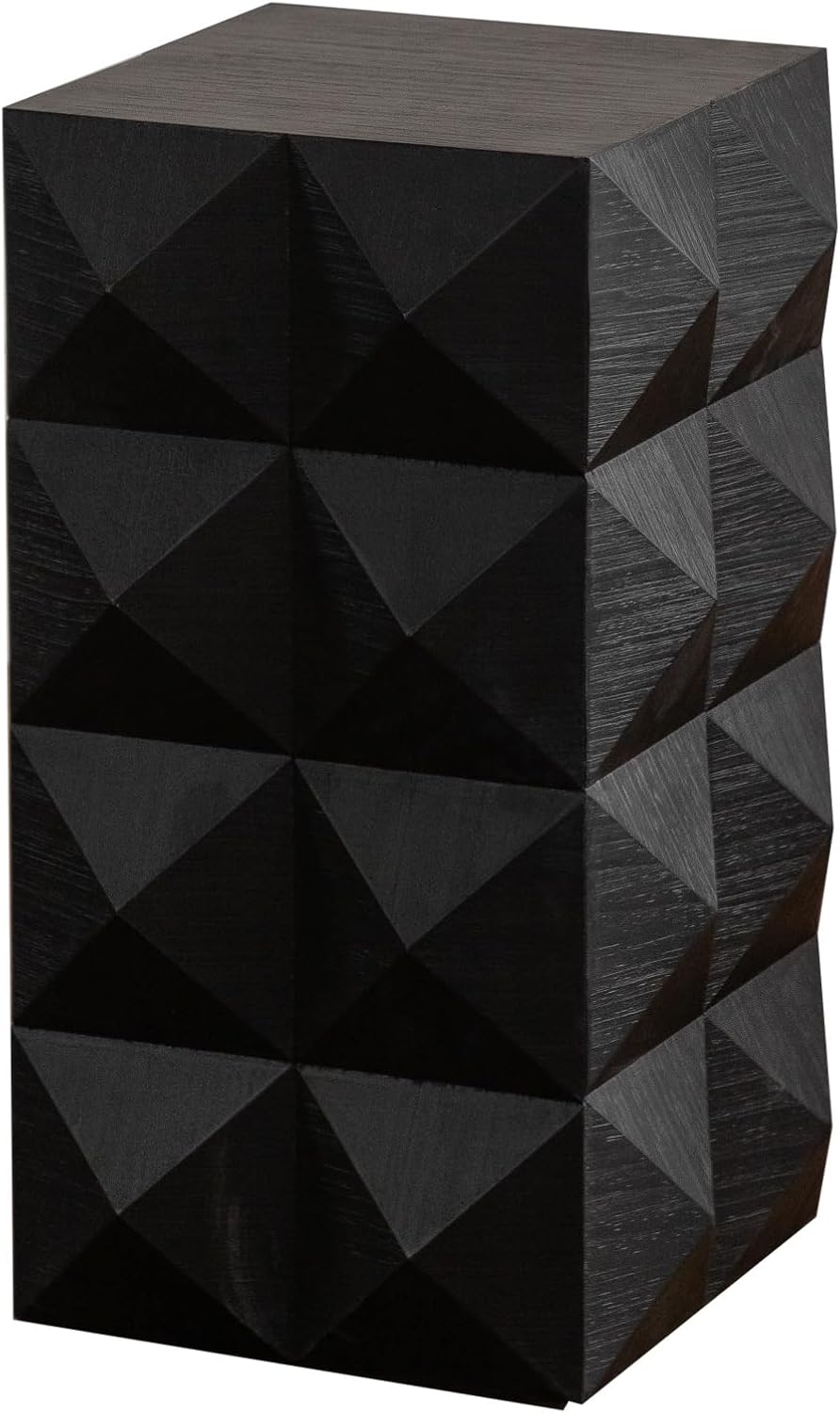 Embossed Pattern Accent Furniture 🪑 Modern Decorative Stool