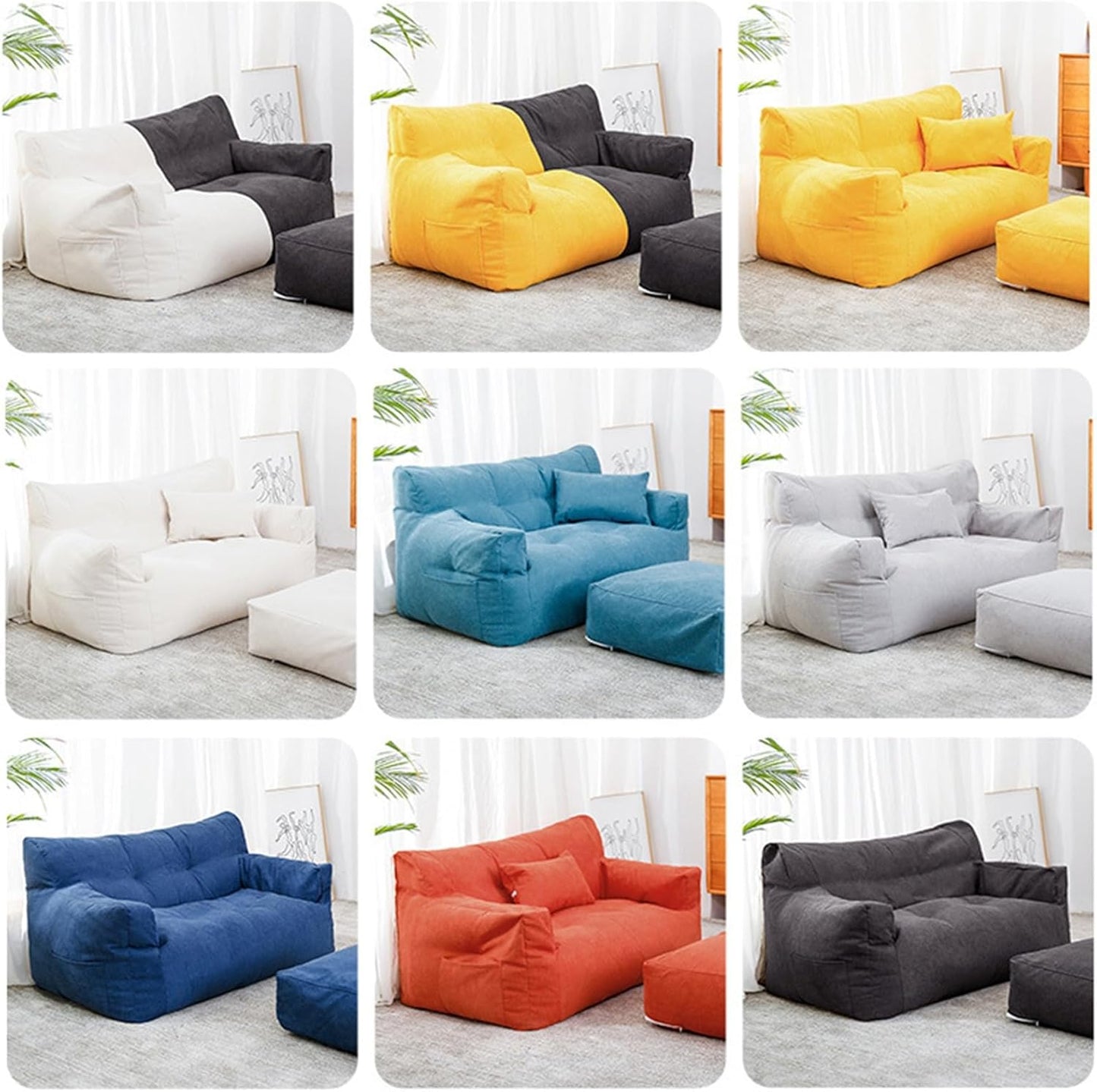 Stuffed Sunflower Storage Ottoman 🌻 Soft Furniture Decor