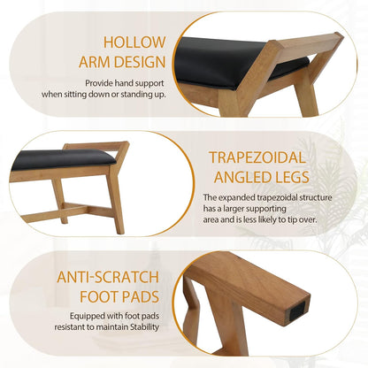 Farmhouse Upholstered Entryway Bench 🪑 Rustic Storage Seat