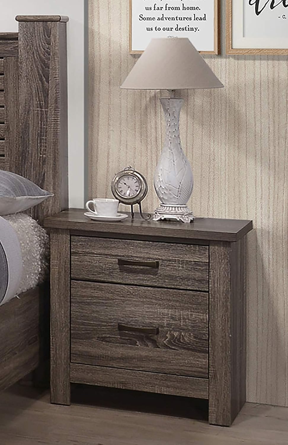 Modern Wooden Nightstand 🪵 Minimalist Bedside Table for Bedroom