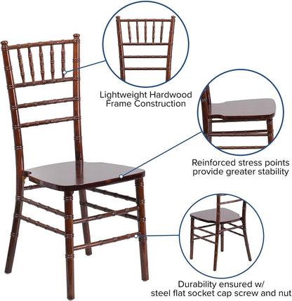 Chiavari Style Dining Chair 🍂 Elegant Wood Seating