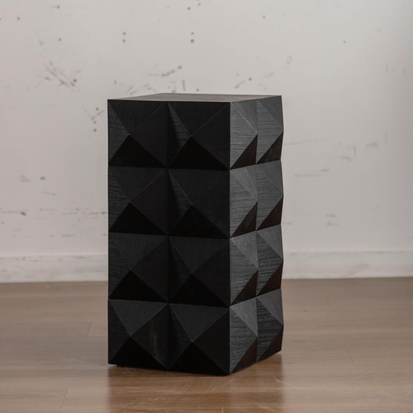 Embossed Pattern Accent Furniture 🪑 Modern Decorative Stool