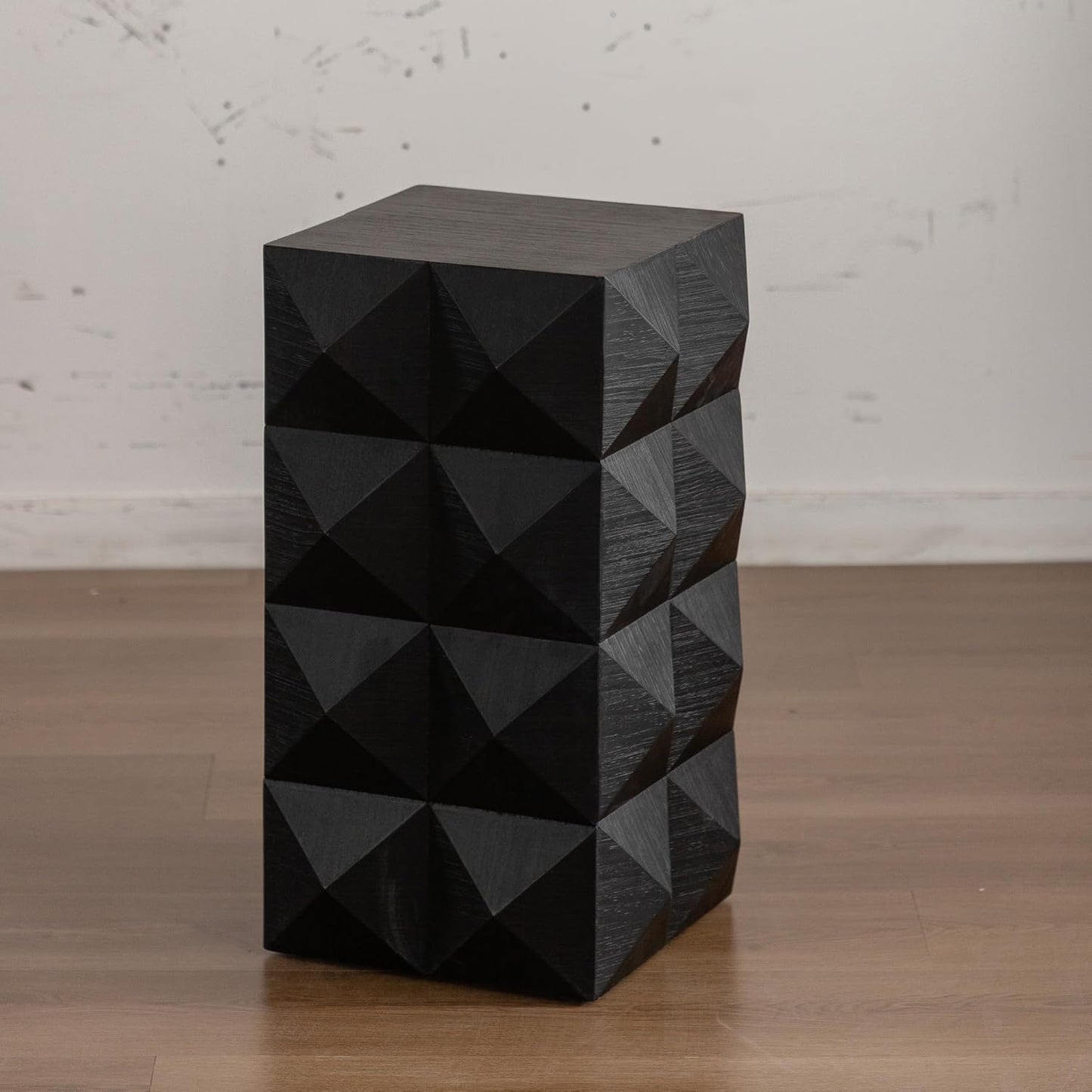 Embossed Pattern Accent Furniture 🪑 Modern Decorative Stool