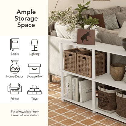 3-Tier Open Display Bookcase 📚 Modern Storage Shelf